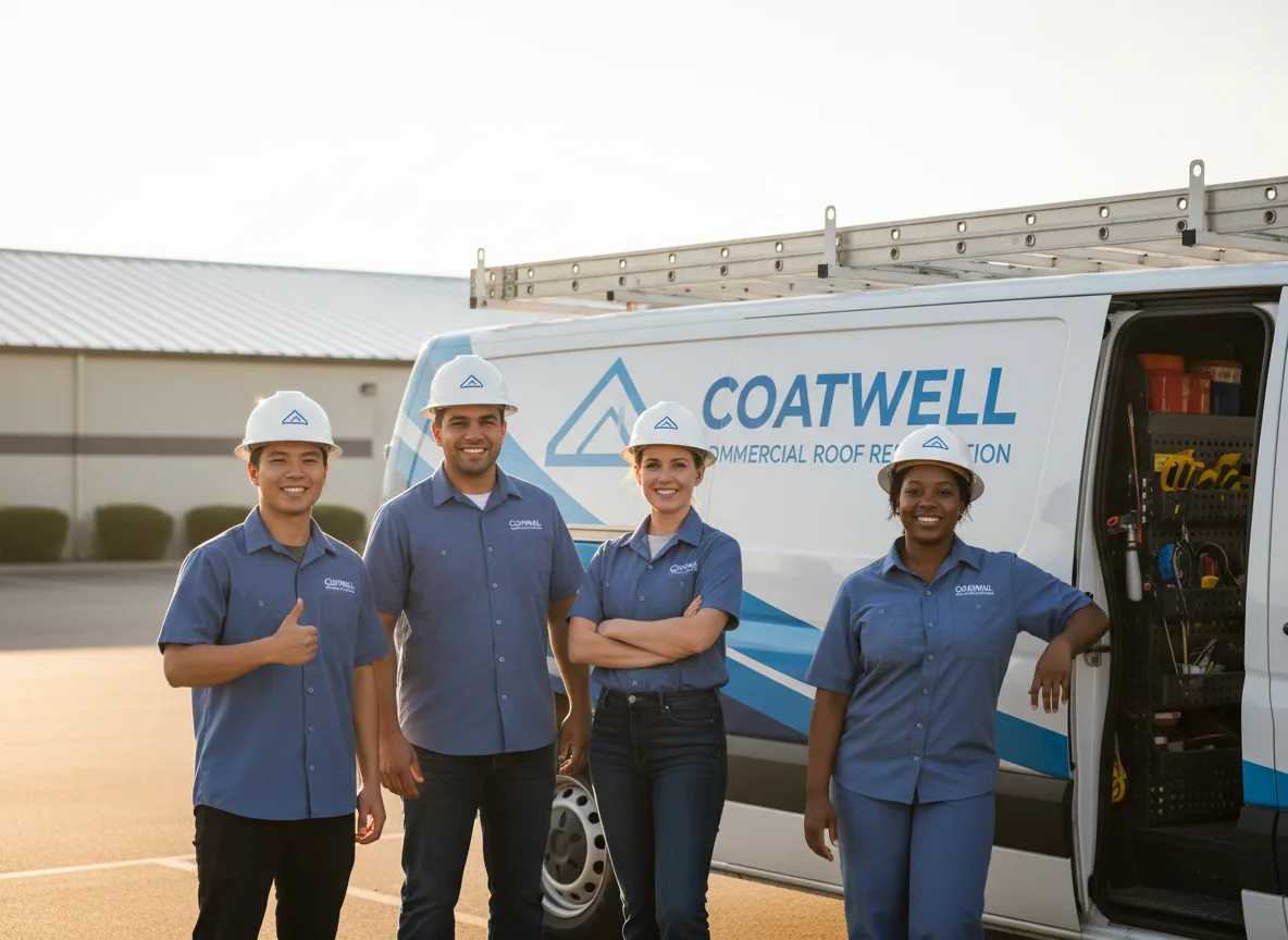 Commercial roof coating company in Bleiblerville, TX